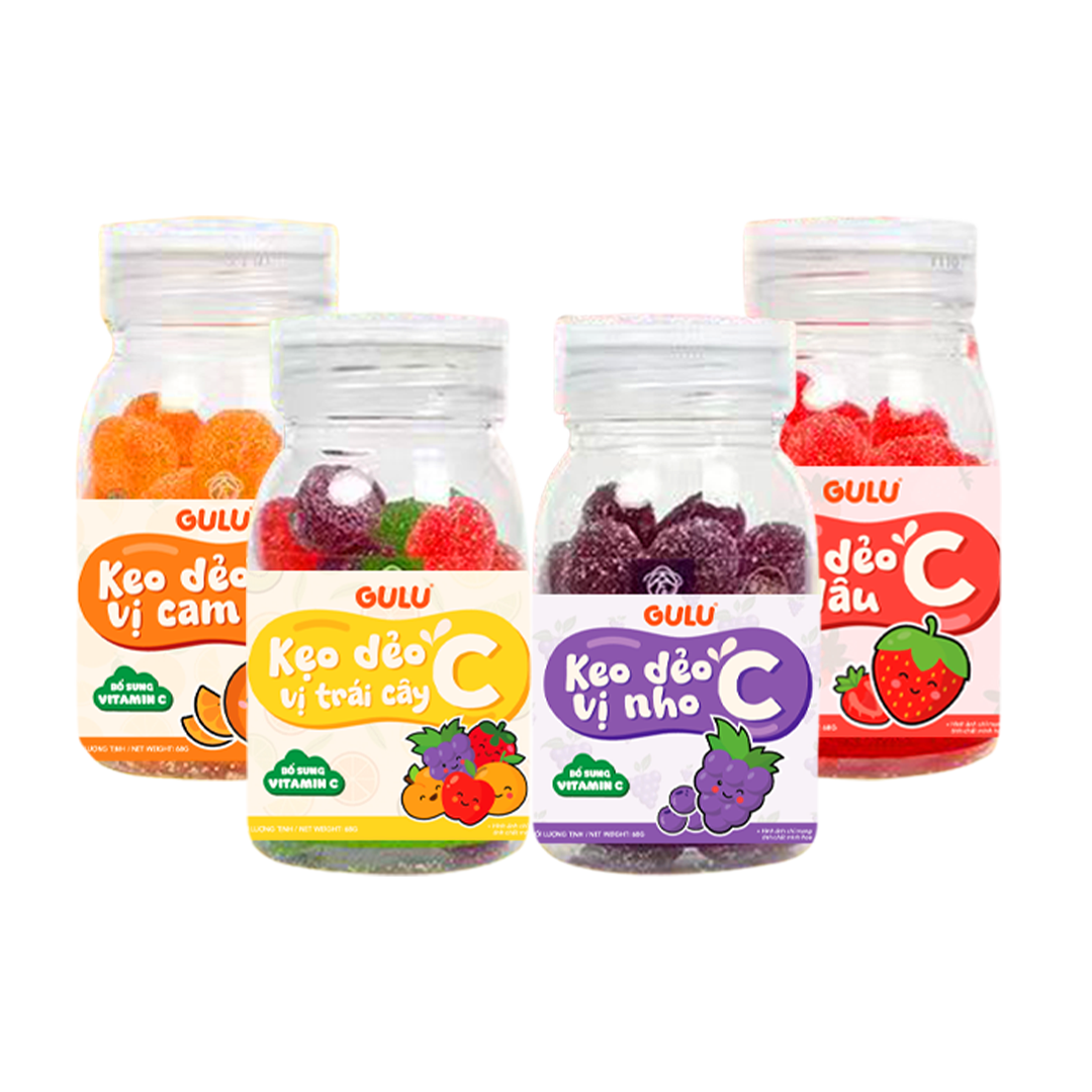 Kẹo Dẻo C Vị Trái Cây GULU FOODS